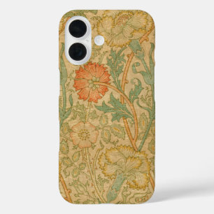 Golden Decorative Flowers iPhone 16 Case
