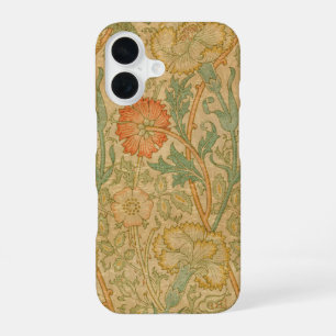 Golden Decorative Flowers iPhone 16 Case
