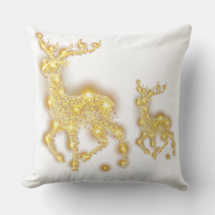golden deer cushion