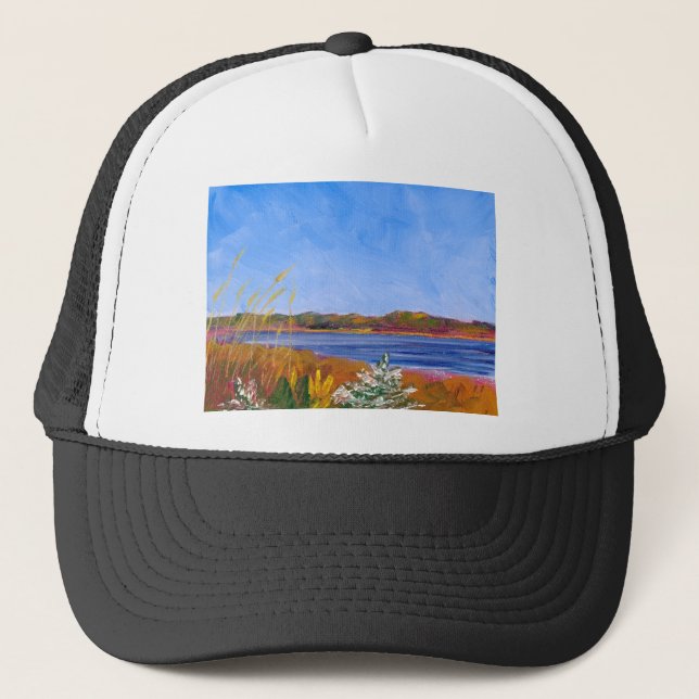 Golden Delaware River Trucker Hat (Front)