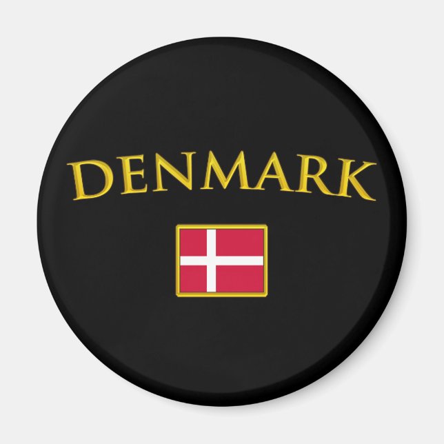 Golden Denmark Magnet (Front)