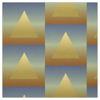 Golden Desert Pyramid Fabric
