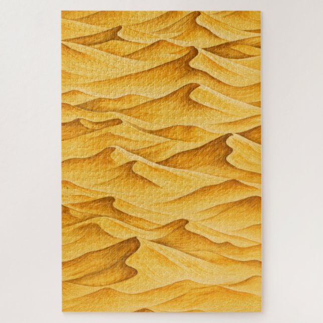 Golden Desert Sand Dunes Jigsaw Puzzle (Vertical)