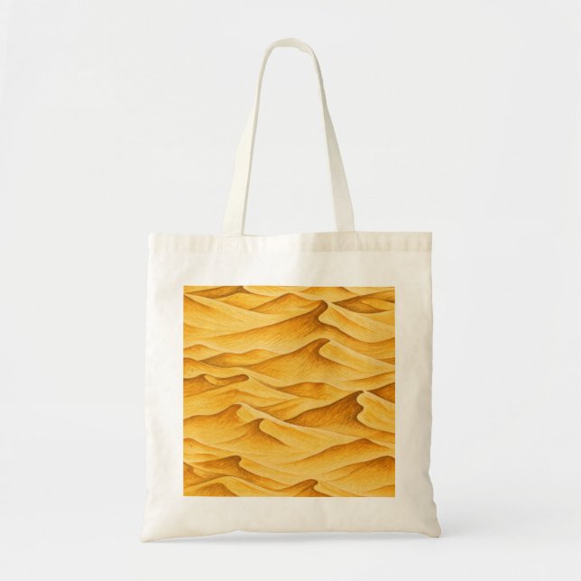 Golden Desert Sand Dunes Tote Bag (Front)
