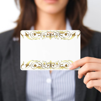 Golden design ID badge