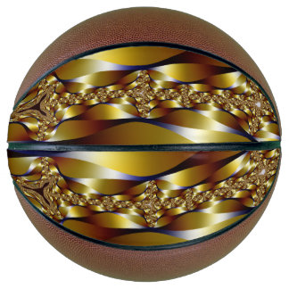 Golden design on basketball