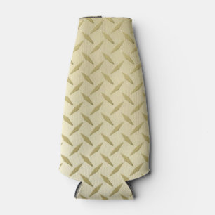 Golden Diamondplate Metal Look Bottle Cooler