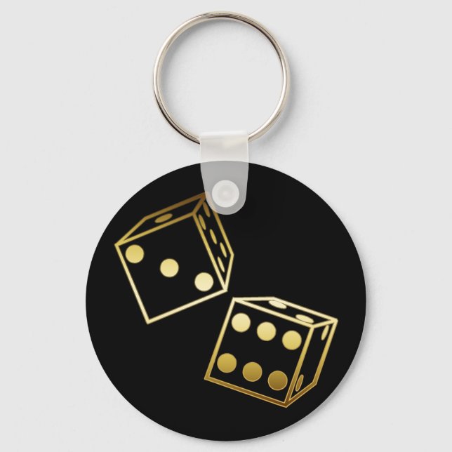 GOLDEN DICE KEY RING (Front)