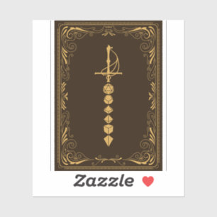 Golden Dice Sword Tabletop RPG