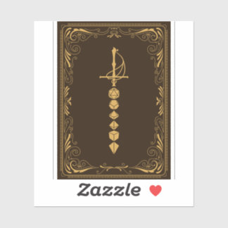 Golden Dice Sword Tabletop RPG