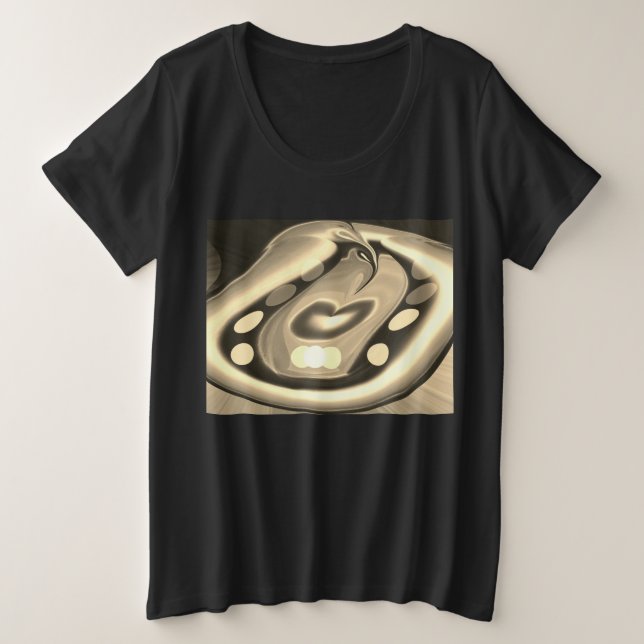 Golden dimension trendy fashion plus size T-Shirt (Design Front)