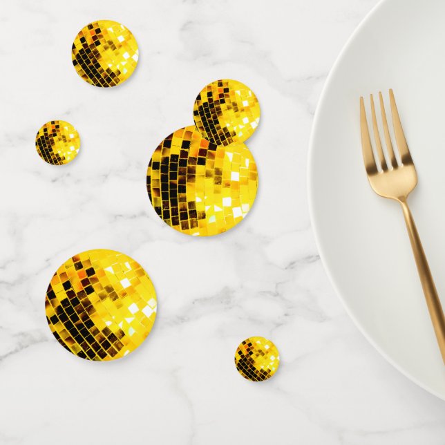 Golden Disco Glitterball Confetti (Group)