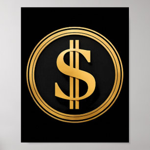Golden Dollar Sign D.o.g.e. 4th Of July 1776 2025