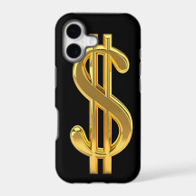 Golden Dollar Sign iPhone Case