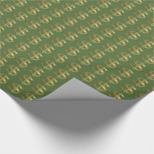 Golden Dollar Sign Wrapping Paper