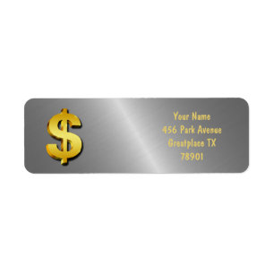 Golden Dollar Sparkling Sign Money Symbol