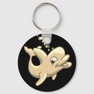 Golden Dolphin Key Ring