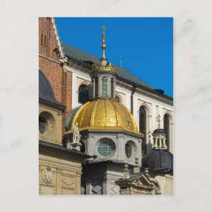 Golden Dome, Wawel Castle Krakow Postcard