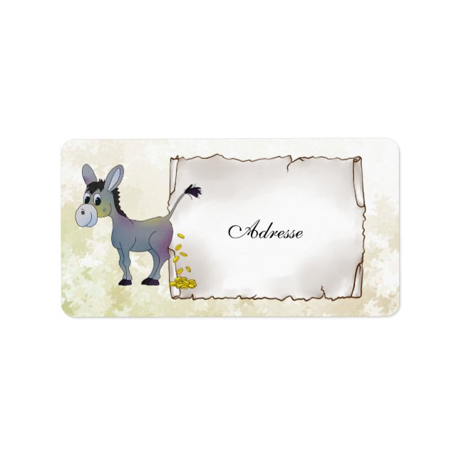 golden donkey label (Front)