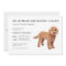 Golden Doodle Baby Shower Minimalist Invitation