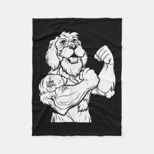 Golden Doodle Biceps Tattoo - Dog Breed Pet I Love Fleece Blanket
