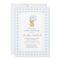 Golden Doodle Blue Gingham Baby Shower