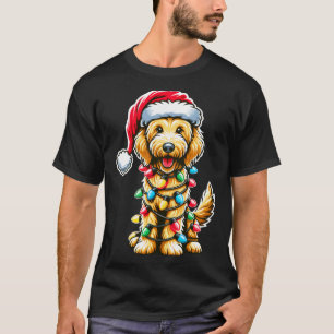 Golden Doodle Christmas Tree Xmas Dog Pajamas Gold T-Shirt