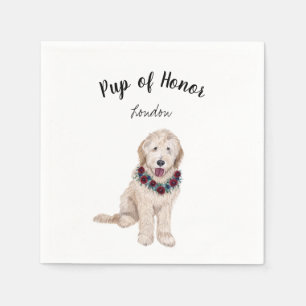 Golden Doodle Dog Cocktail Napkins