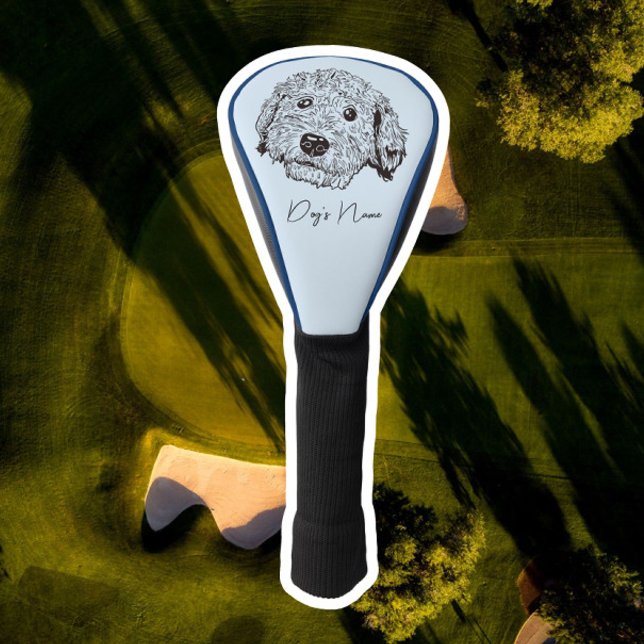 Golden Doodle Dog  Golf Head Cover (Creator Uploaded)