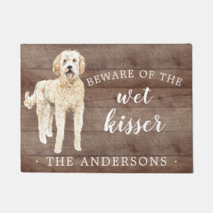 Golden Doodle Dog Personalised Door Mat