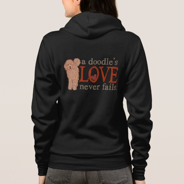 Golden Doodle Love Never Fails Hoodie (Back)