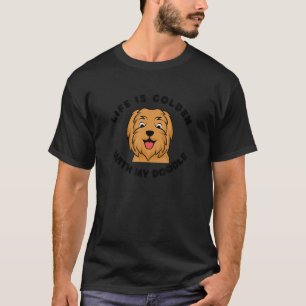 Golden Doodle Mama Women's Dog Mum Golden Doodle M T-Shirt