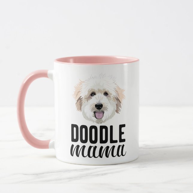Golden doodle mom mug personalized with your dog (Left)