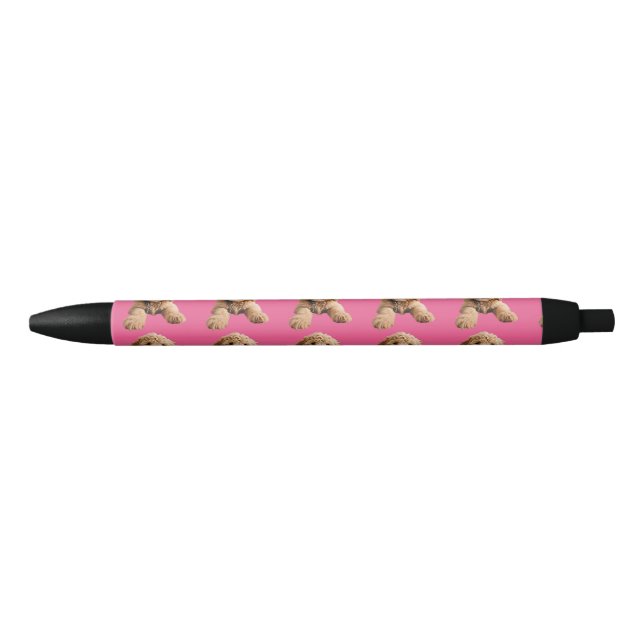 Golden Doodle Puppy Blue Ink Pen (Front)