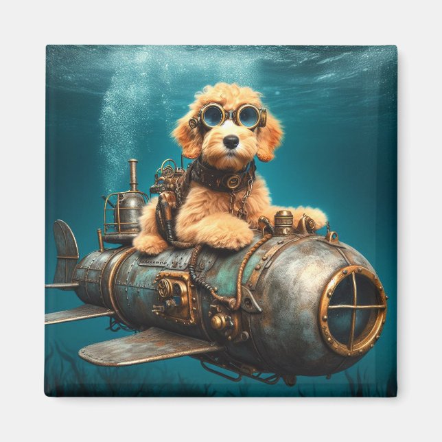 Golden Doodle Puppy Magnet (Front)