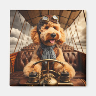 Golden Doodle puppy magnet