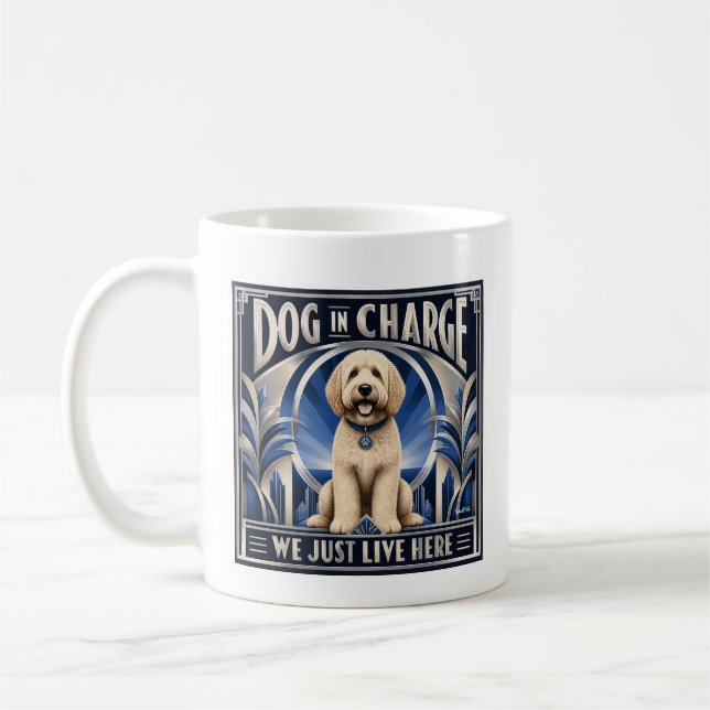 Golden Doodle Runs the House Coffee Cup - Mug (Left)