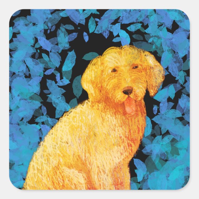 Golden Doodle Square Sticker (Front)