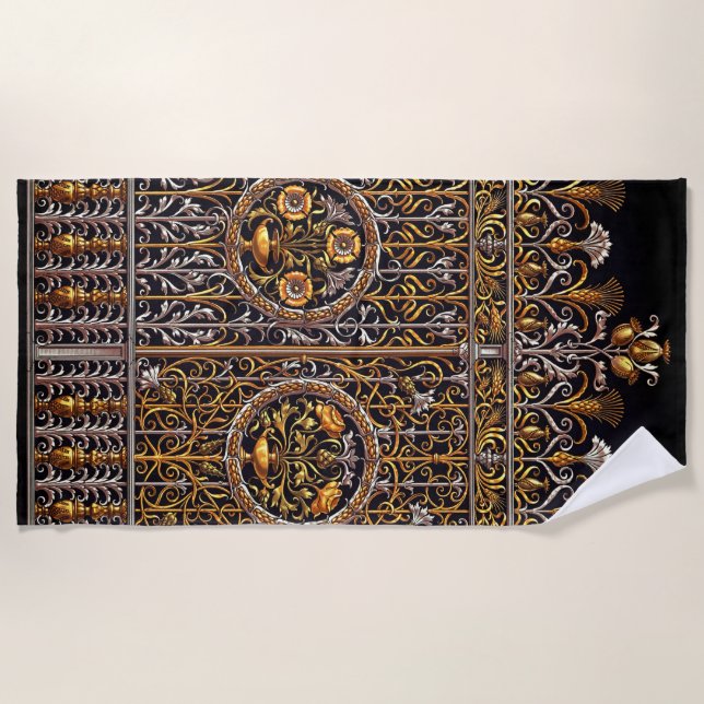 Golden Doorway Beach Towel (Front)