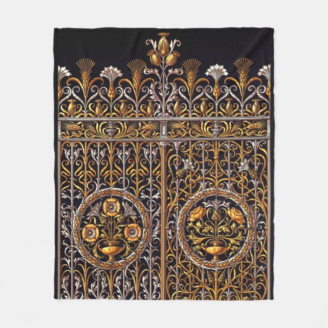 Golden Doorway Fleece Blanket (Front)