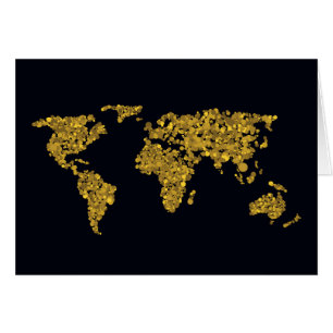 Golden Dot World Map