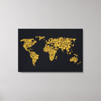 Golden Dot World Map
