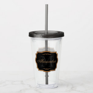 Golden Dots Acrylic Tumbler