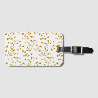 Golden Dots Luggage Tag
