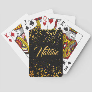Golden Dots Playing Cards