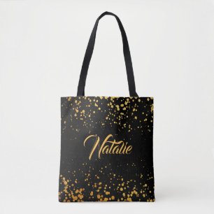 Golden Dots Tote Bag