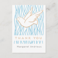 Golden Dove Thank You card