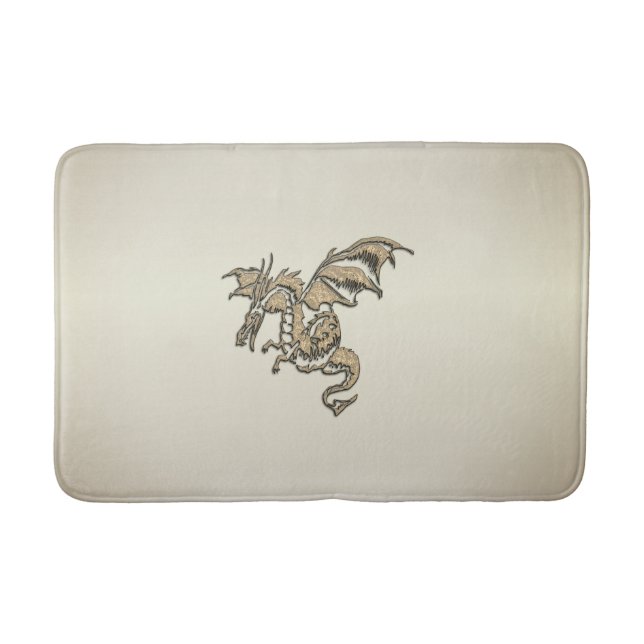 Golden Dragon Bath Mat (Front)