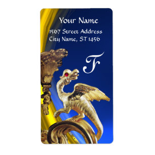 GOLDEN DRAGON BLUE SAPPHIRE AMETHYST Monogram