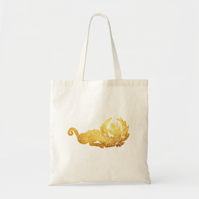 Golden Dragon Budget Tote (Front)